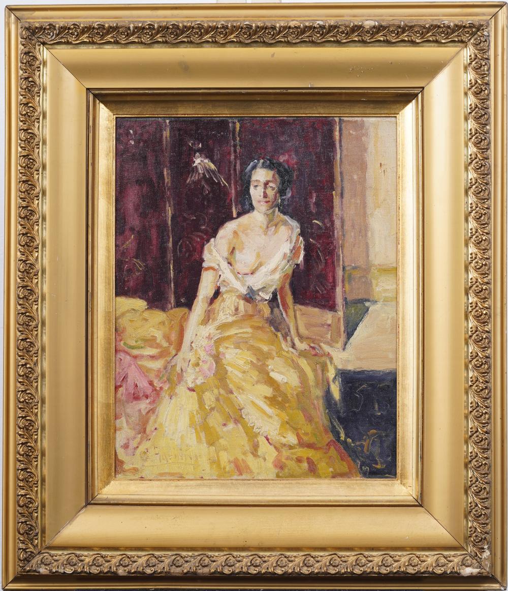 Camillo Adriani comparable auction result: camillo adriani 1908 1990 antique american impressionist woman portrait original oil painting