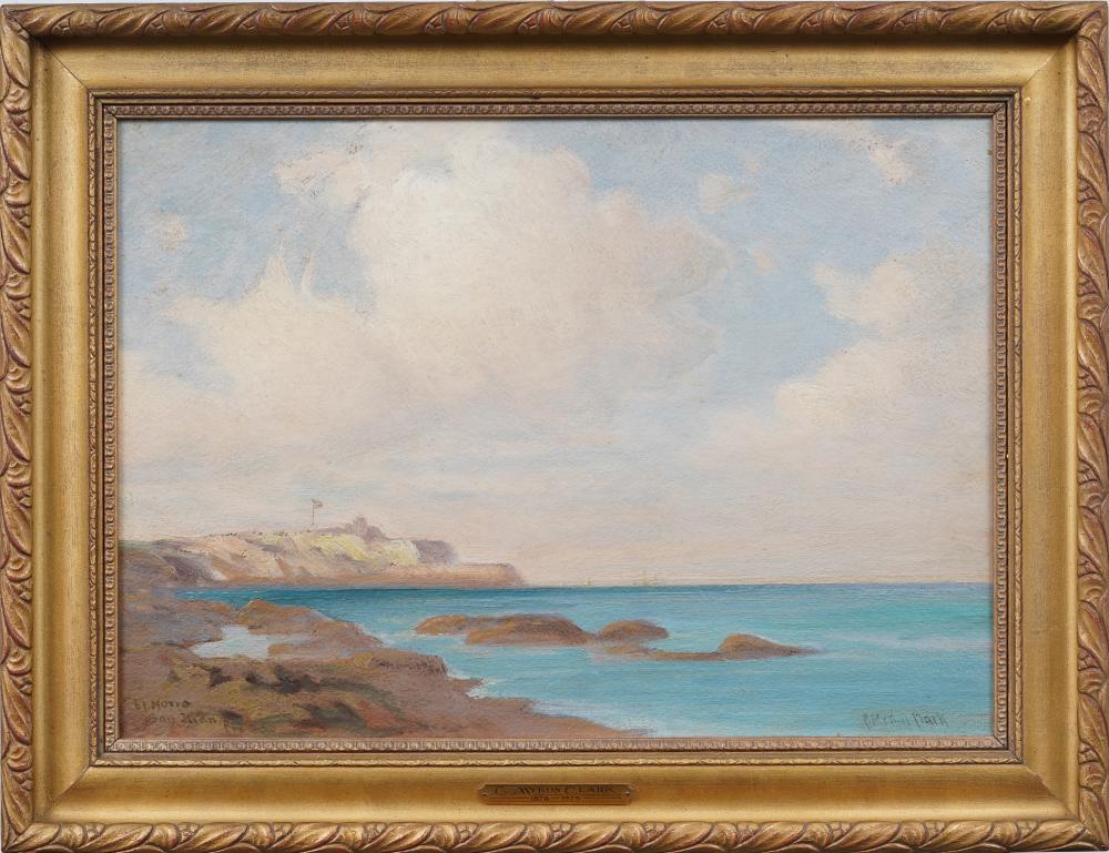 C. Myron Clark comparable auction result: c myron clark 1858 1925 antique san juan puerto rico beach scene rare important oil painting