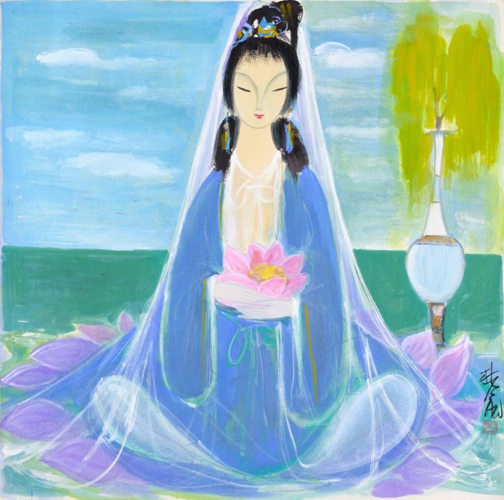 林風眠　南海觀音 | Lin Fengmian, Guanyin comparable sale