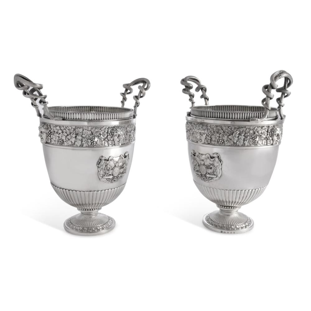 Alfred (1937) Dunn comparable auction result: ernest duke of cumberland a pair of george iii silver wine or fruit coolers digby scott benjamin smith london 1803 04