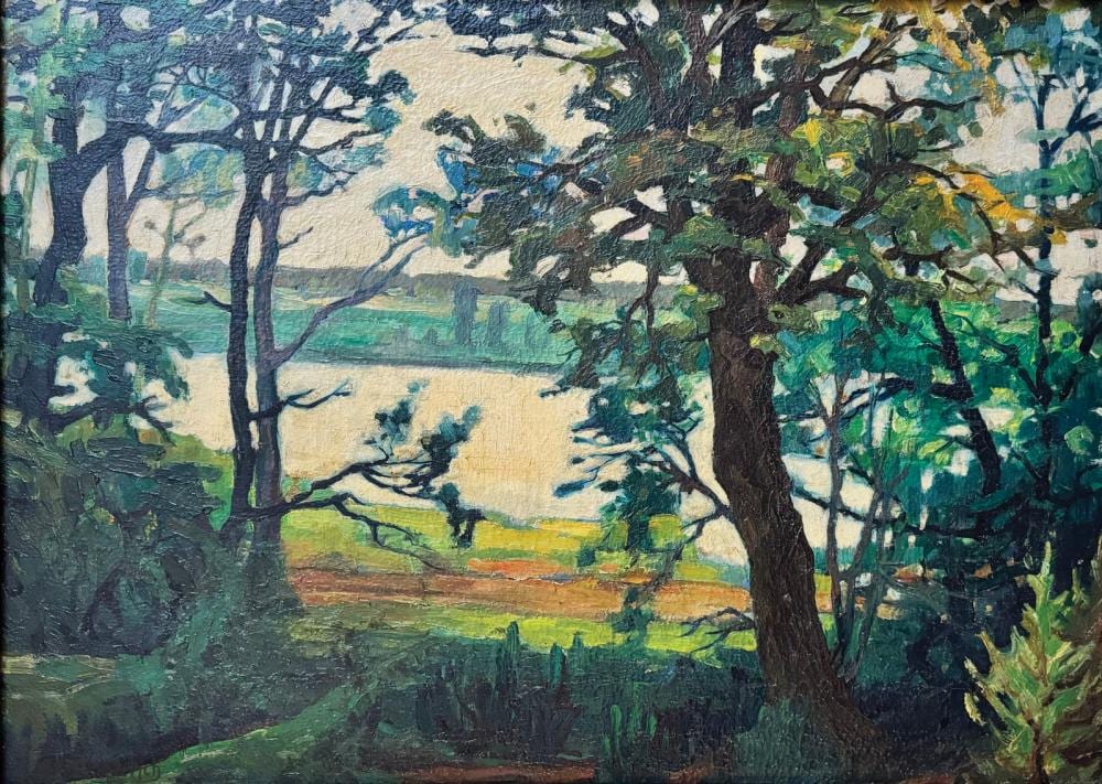 Abraham Manievich comparable auction result: abraham manievich 1881 83 1942 vue du lac