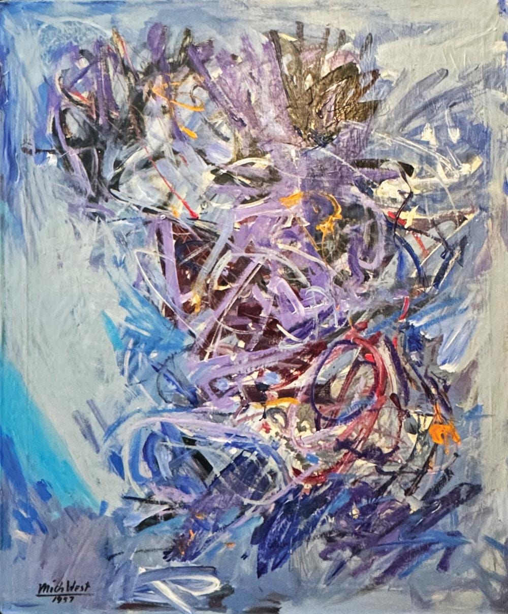 Michael West comparable auction result: michael west 1908 chicago 1991 new york corinne michelle west dite composition abstraite 1957