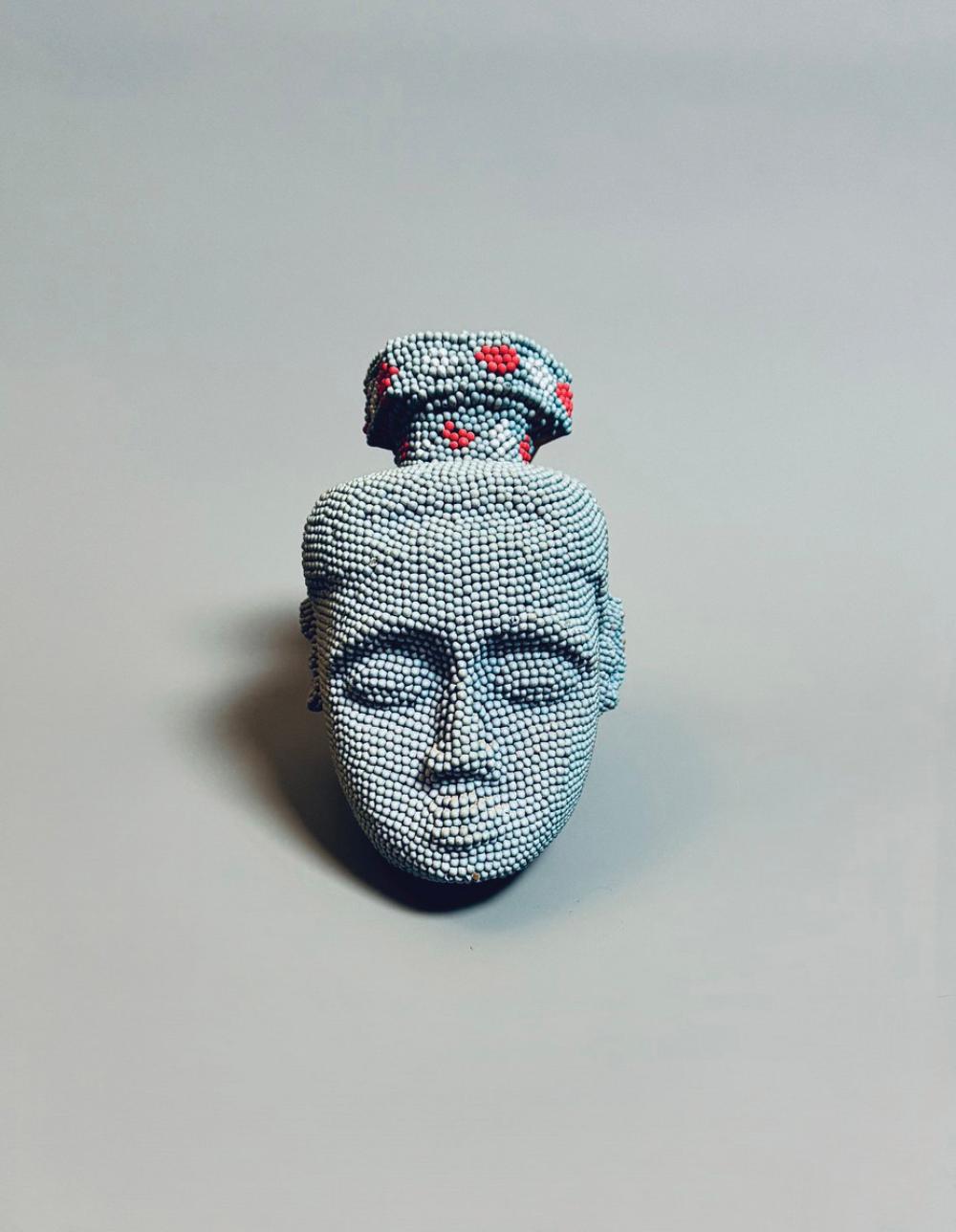 David Mach comparable auction result: david mach n en 1956 masque africain