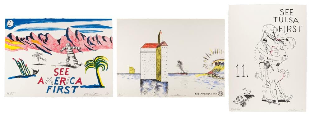 Horace Clifford Westermann comparable auction result: h c westermann 1922 1981 see america first three prints largest shee