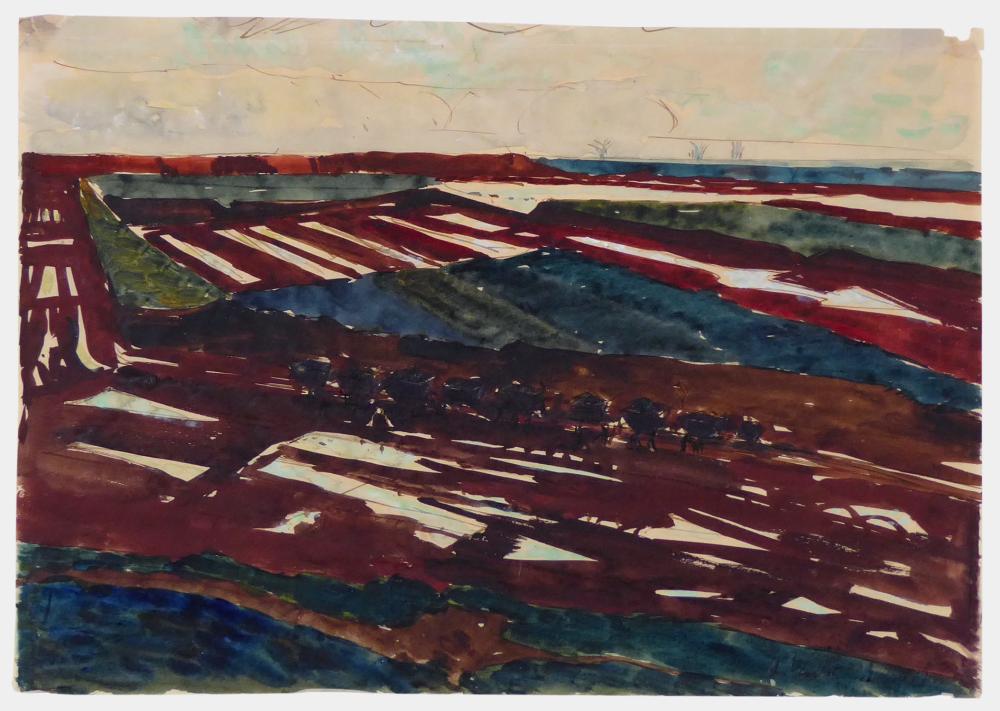 Alfred Mahlau comparable auction result: alfred mahlau moorlandschaft