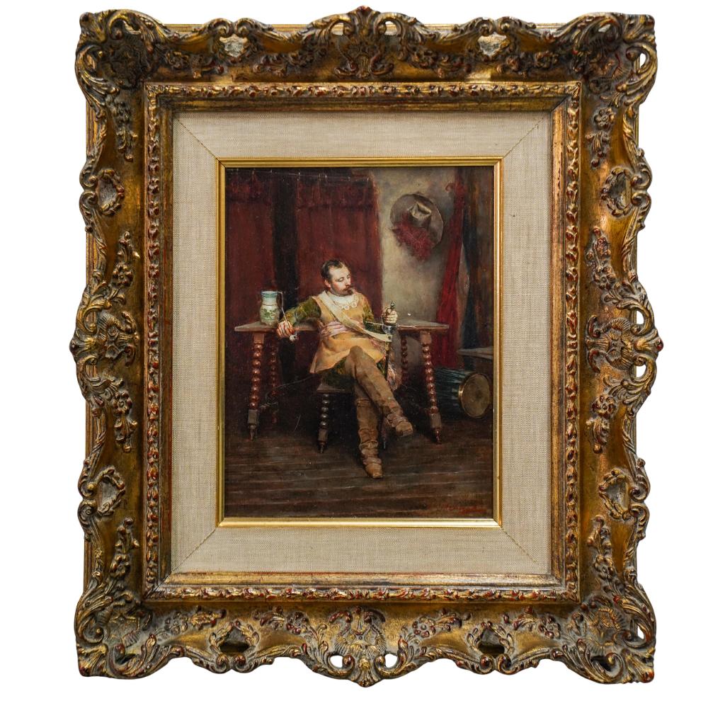 armando menocal the musketeer oil on board painting · Akiba Galleries · 2025-11-04 Armando Menocal comparable auction result: armando menocal the musketeer oil on board painting