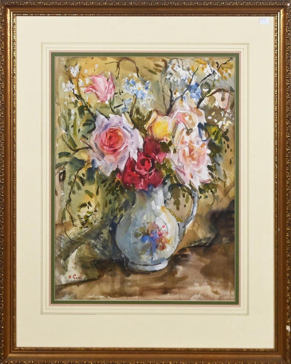 Nornie Gude comparable auction result: nornie gude still life and summer roses