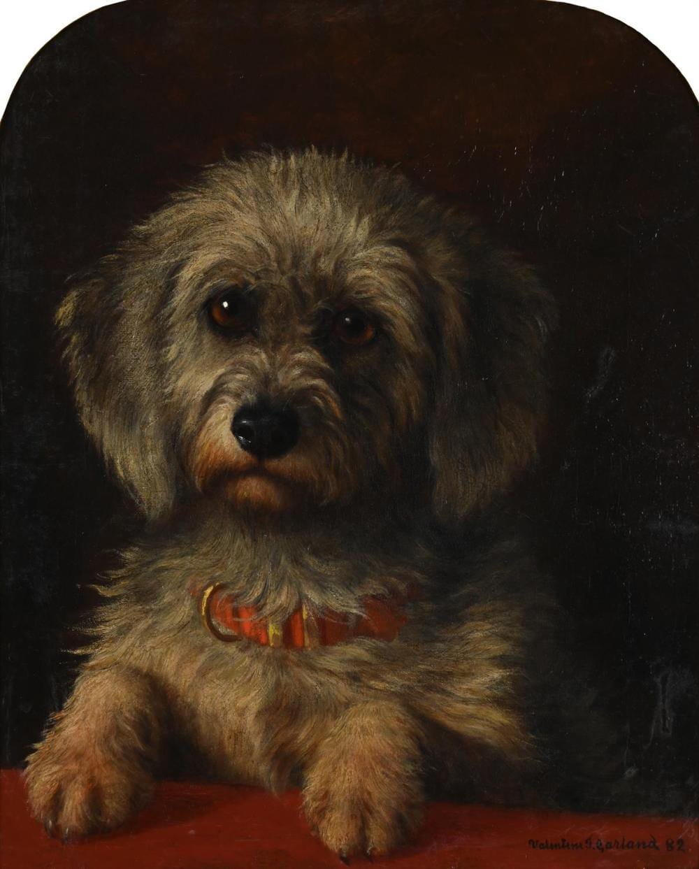 Valentine Thomas Garland comparable auction result: valentine thomas garland british 1868 1914 an attentive dandie dinmont