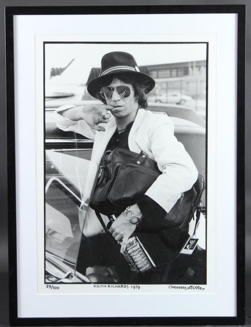 Henry Diltz comparable auction result: henry diltz b 1938 portrait of keith richards 1979 silver print photograph inscribed and signed numb