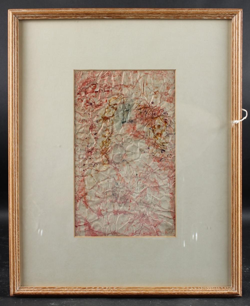 Eileen Agar comparable auction result: eileen agar 1904 1991 abstract watercolour on creased paper signed 31 x 19cm