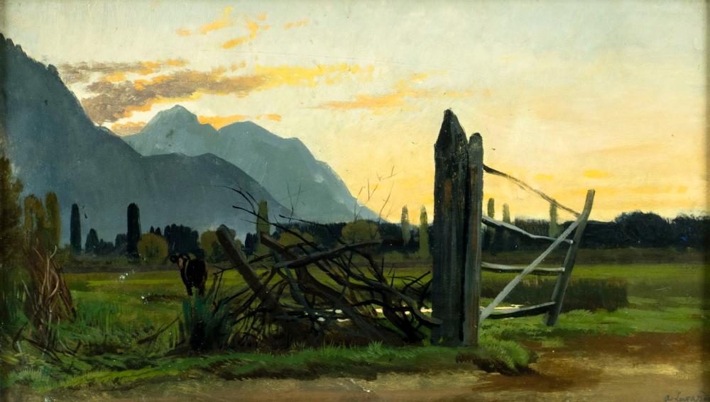 Albert Lugardon comparable auction result: albert lugardon france italy 1827 1909 oil painting antique