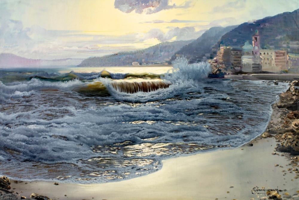 Ottorino Campagnari comparable auction result: ottorino campagnari italy 1910 1981 oil painting