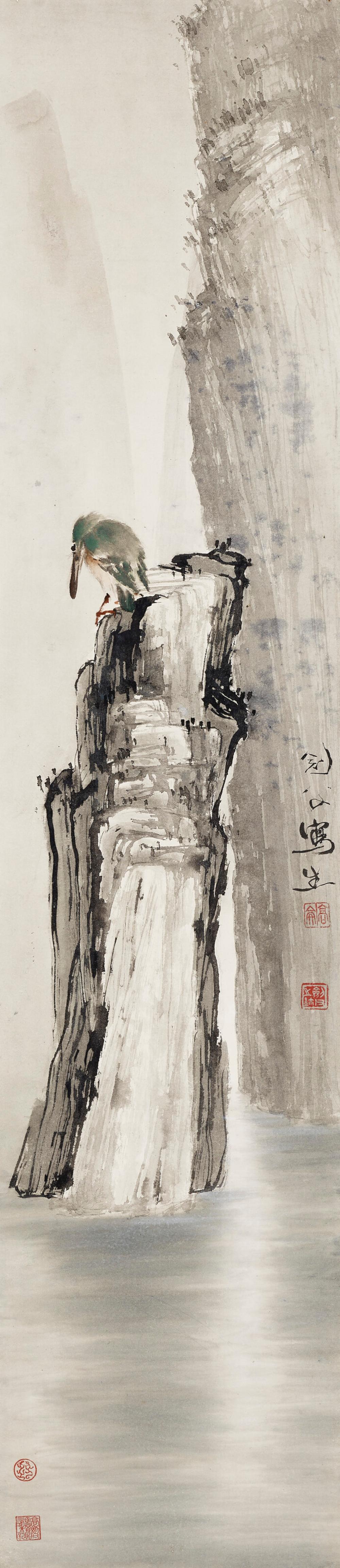 Gao Jianfu comparable auction result: gao jianfu 1879 1951 seeking food hanging scroll ink and colour on pap