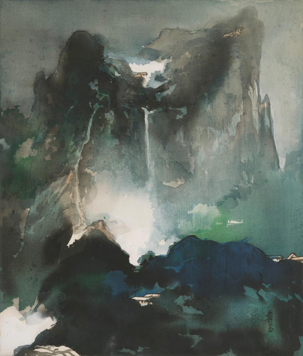 Zhang Daqian (1899-1983). The Scenery of Hua Mountain. Scroll, mounted on c comparable sale