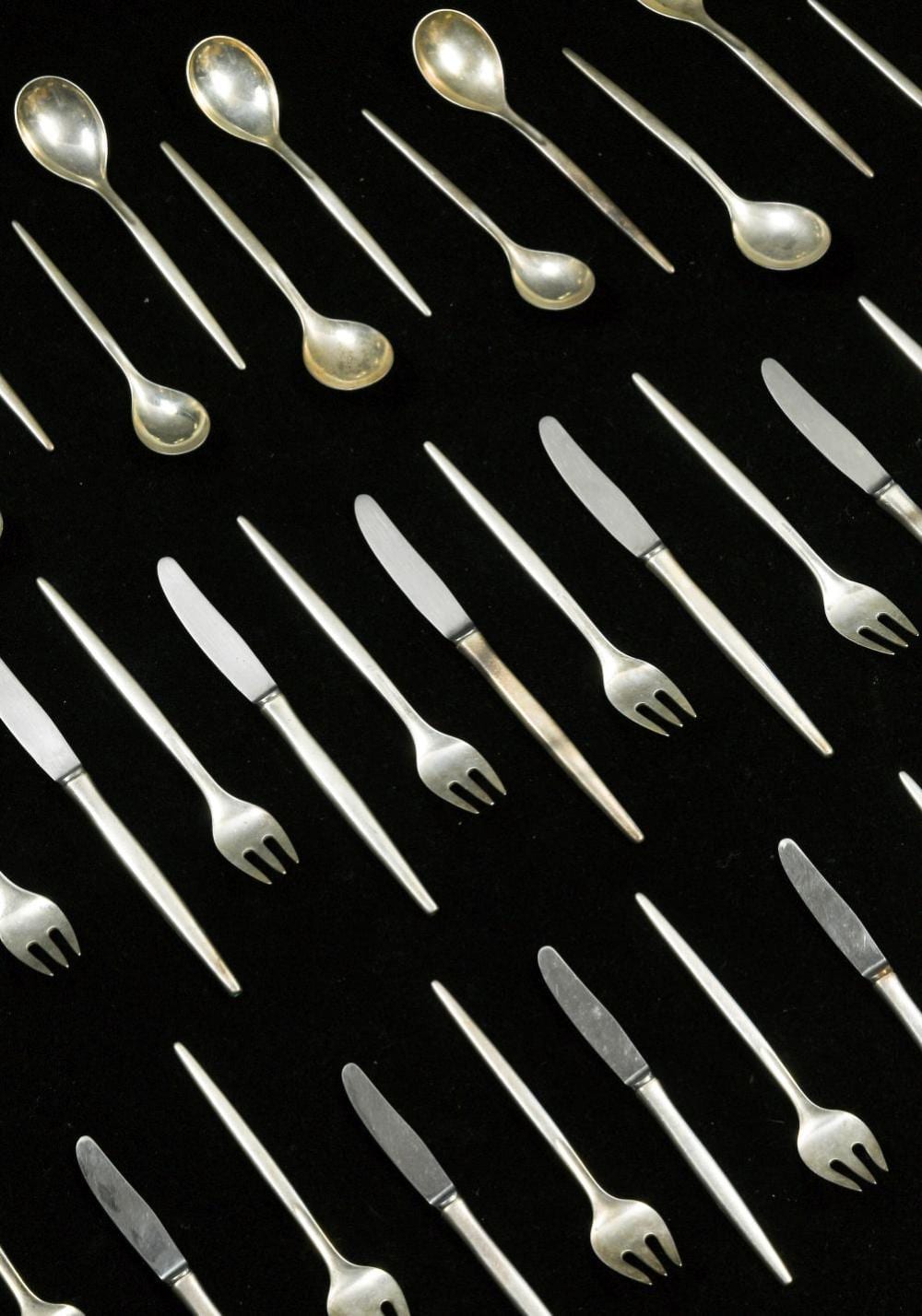 Anton Michelsen comparable auction result: anton michelsen a collection of silver cutlery and flatware