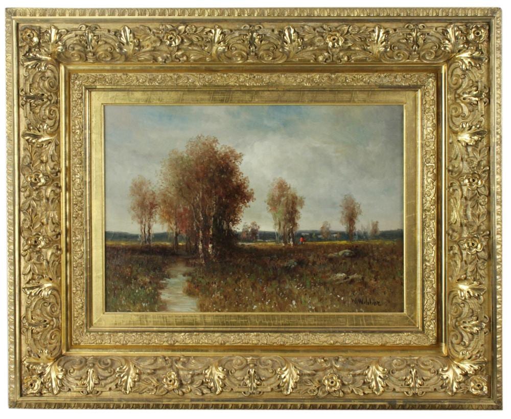 Wesley Webber comparable auction result: wesley webber landscape river view oil on canvas