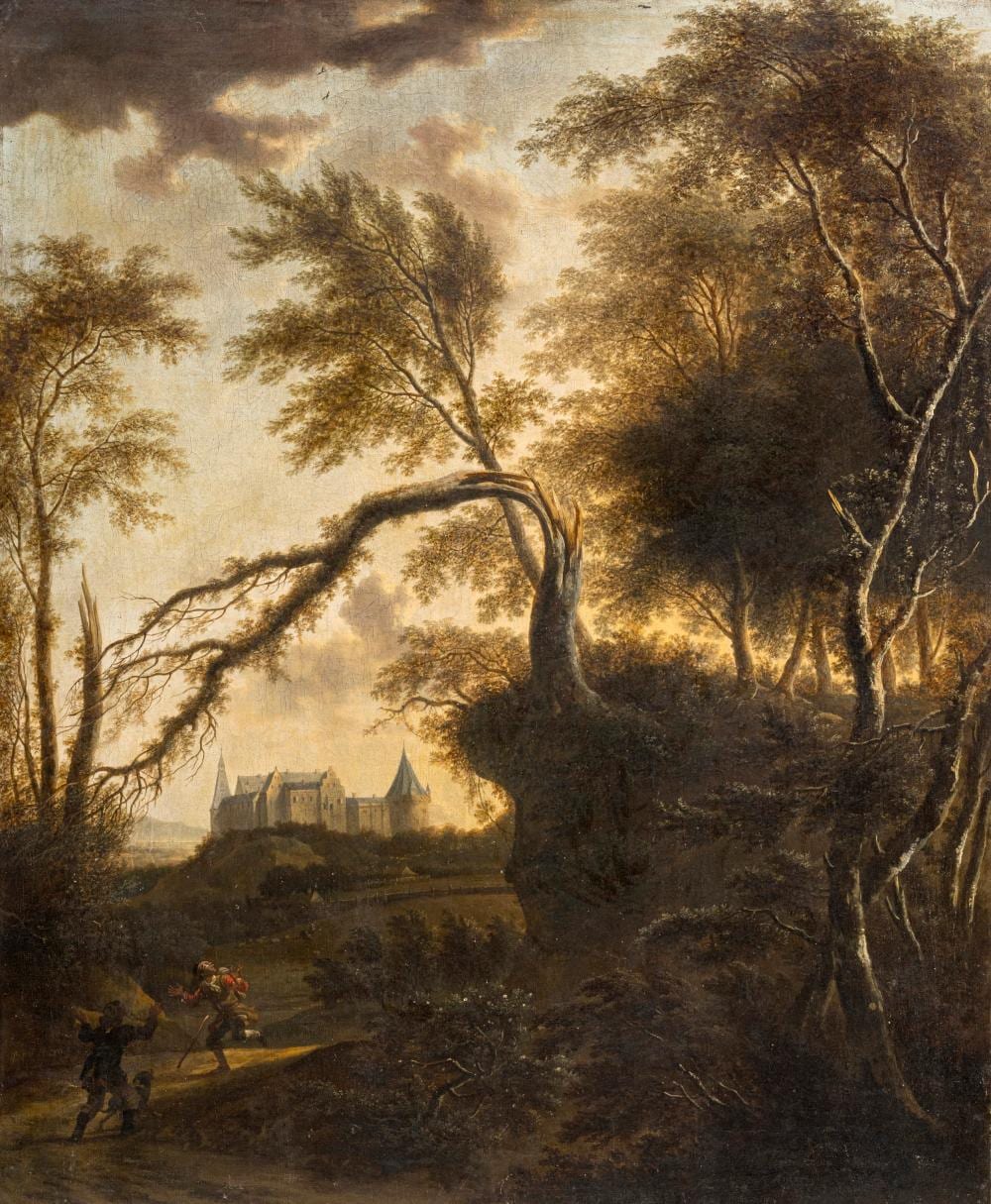 frederik de moucheron landscape with bentheim castle important painting of the heritage of maria adelphine princess of bentheim 3th quarter 17th cent · Schmidt Kunstauktionen Dresden OHG · 2025-11-08 Frederik de Moucheron comparable auction result: frederik de moucheron landscape with bentheim castle important painting of the heritage of maria adelphine princess of bentheim 3th quarter 17th cent