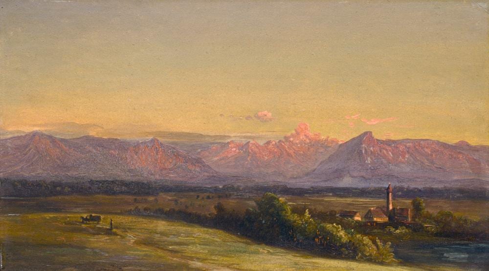 carl robert kummer schweizer landschaft mit alpenkette 1875 · Schmidt Kunstauktionen Dresden OHG · 2025-11-08 Robert Kummer comparable auction result: carl robert kummer schweizer landschaft mit alpenkette 1875