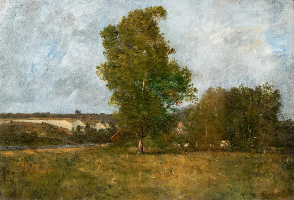 l on richet landschaft bei barbizon late 19th cent · Schmidt Kunstauktionen Dresden OHG · 2025-11-08 Léon Richet comparable auction result: l on richet landschaft bei barbizon late 19th cent