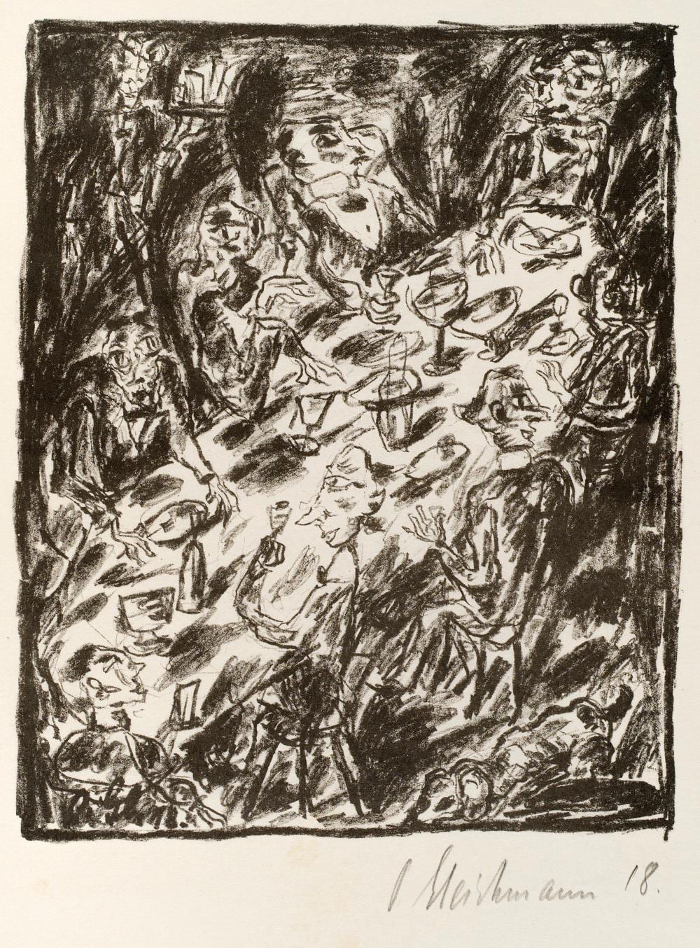 Otto Gleichmann comparable auction result: otto gleichmann tafelrunde 1918