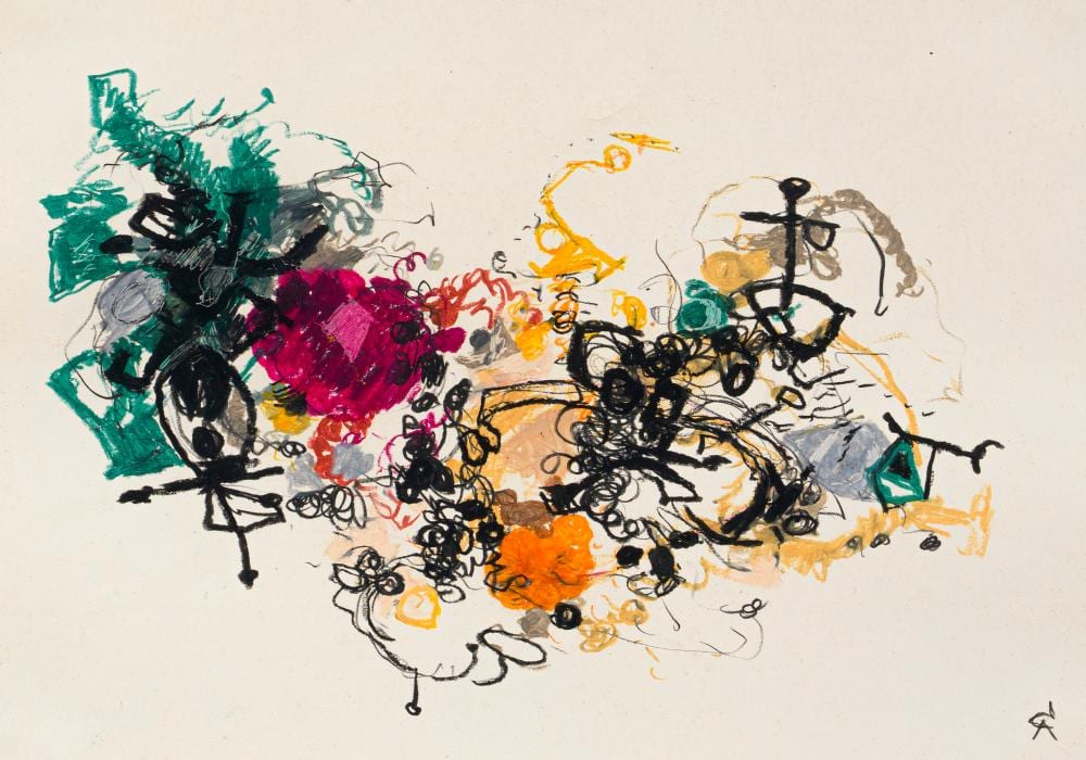 Rolf Cavael comparable auction result: rolf cavael ohne titel 3th quarter 20th cent