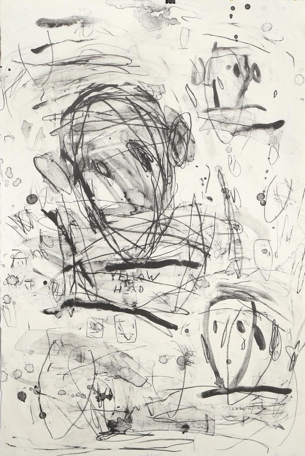 Louisa Chase comparable auction result: louisa chase yellow head lithograph on thin wove paper