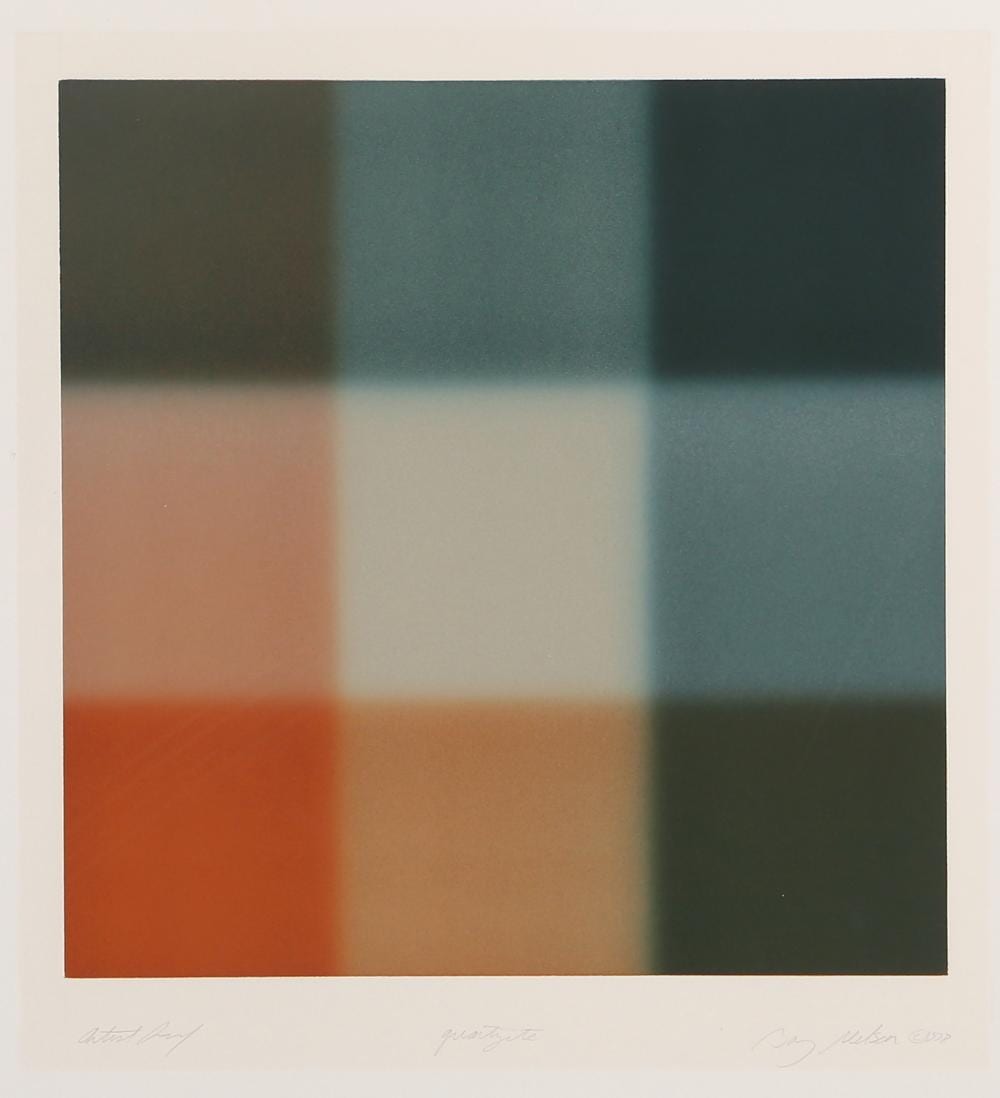 Barry Nelson comparable auction result: barry nelson quartzite etching with aquatint on arches