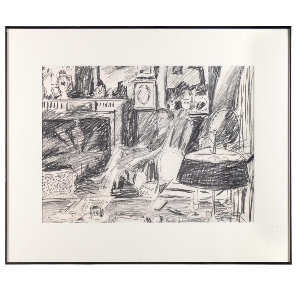 Paul Wonner comparable auction result: paul wonner american 1920 2008 pencil on paper
