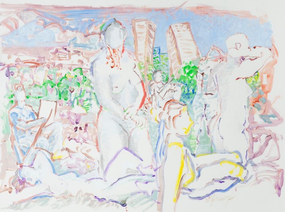 Gerald Jessop comparable auction result: gerald jessop life drawing session regina