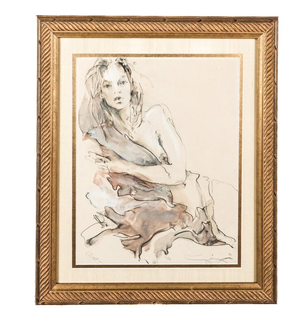 Jurgen Gorg comparable auction result: jurgen gorg rose pastel on paper