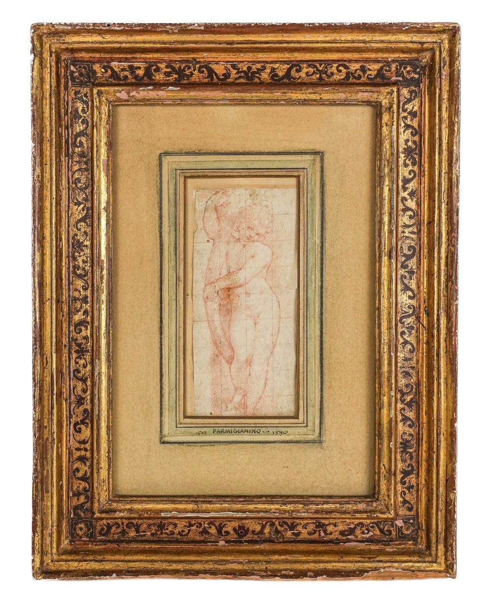 Francesco Capella comparable auction result: francesco parmigianino mazzola chalk on paper