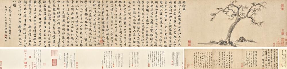 With Signature Of Zhao Mengfu (14TH-16TH CENTURY). Ode to a Withered Tree. comparable sale