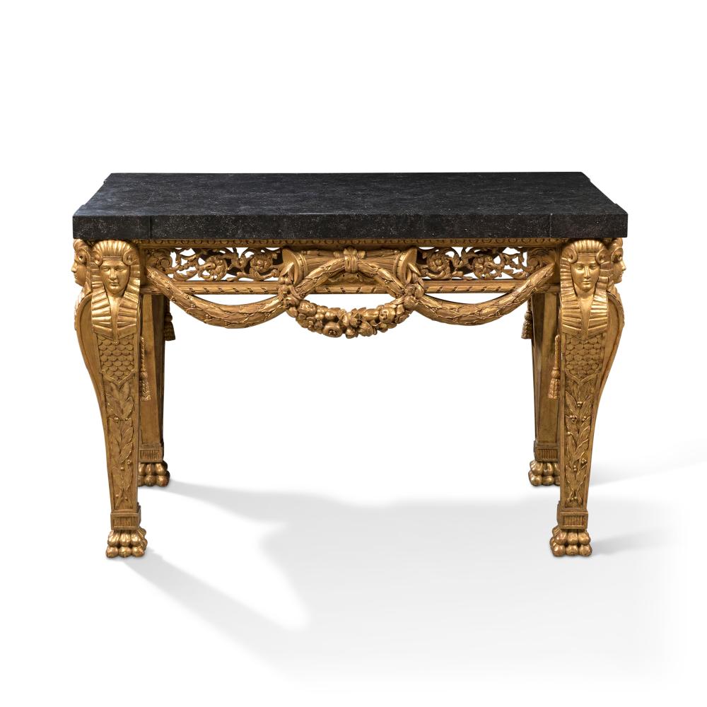 Alexis Grimou comparable auction result: a french giltwood centre table probably 19th century after a design by je