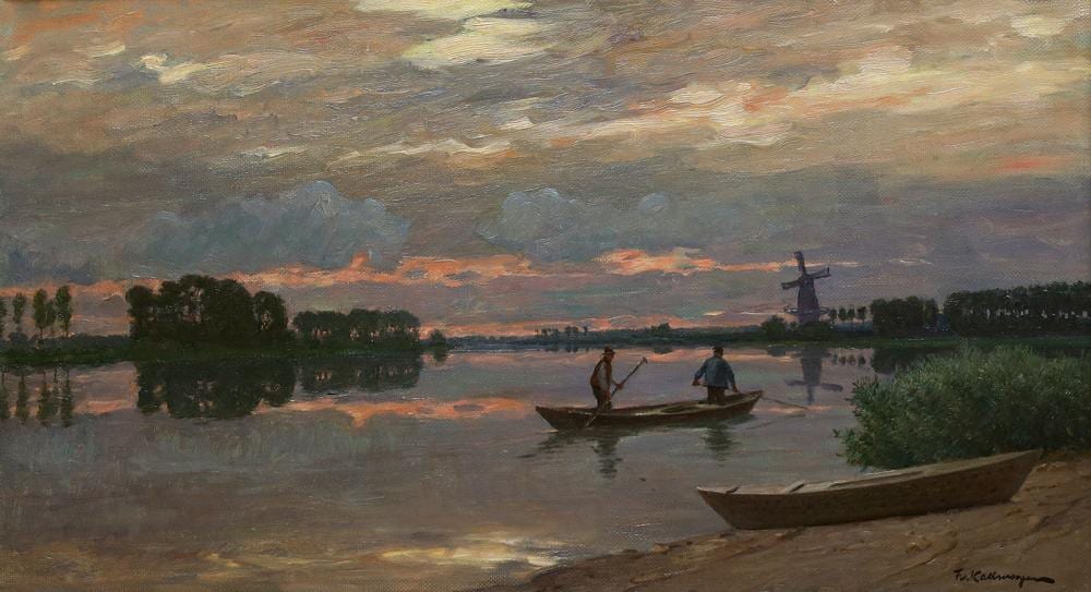 Friedrich Kallmorgen comparable auction result: friedrich kallmorgen nach sonnenuntergang