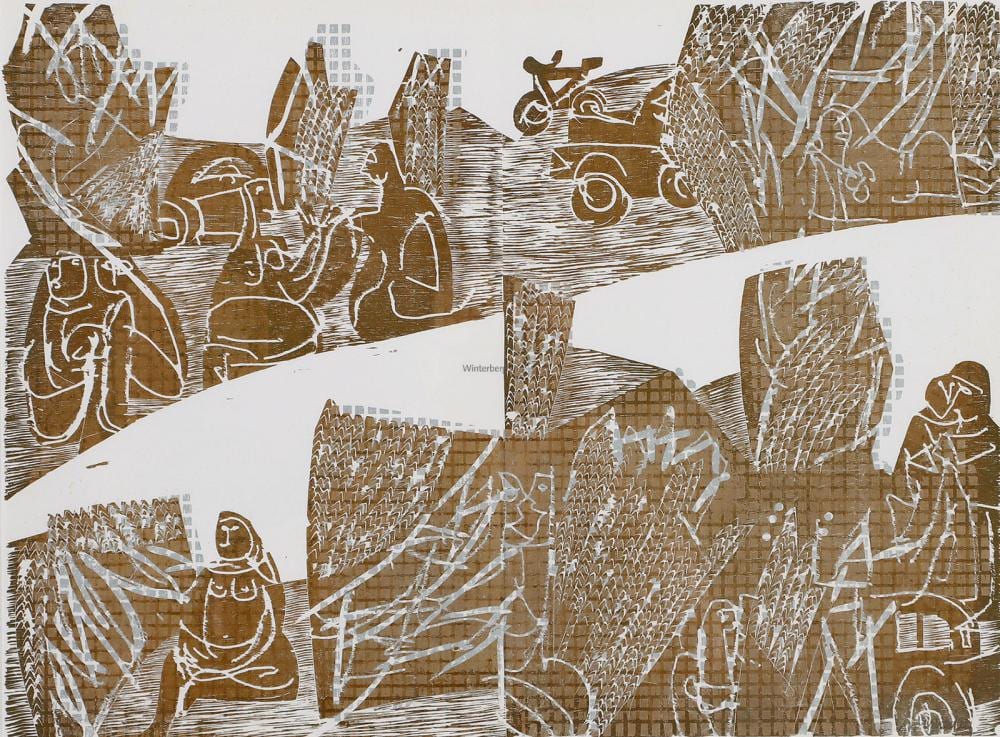 Helmut Grieshaber comparable auction result: hap grieshaber wochenende