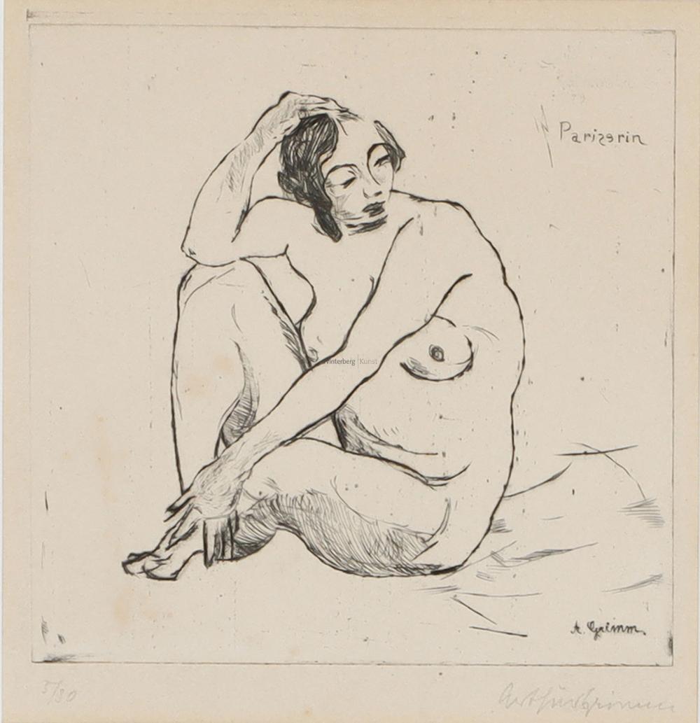 arthur grimm pariserin · Winterberg-Kunst · 2025-10-25 Arthur Grimm comparable auction result: arthur grimm pariserin