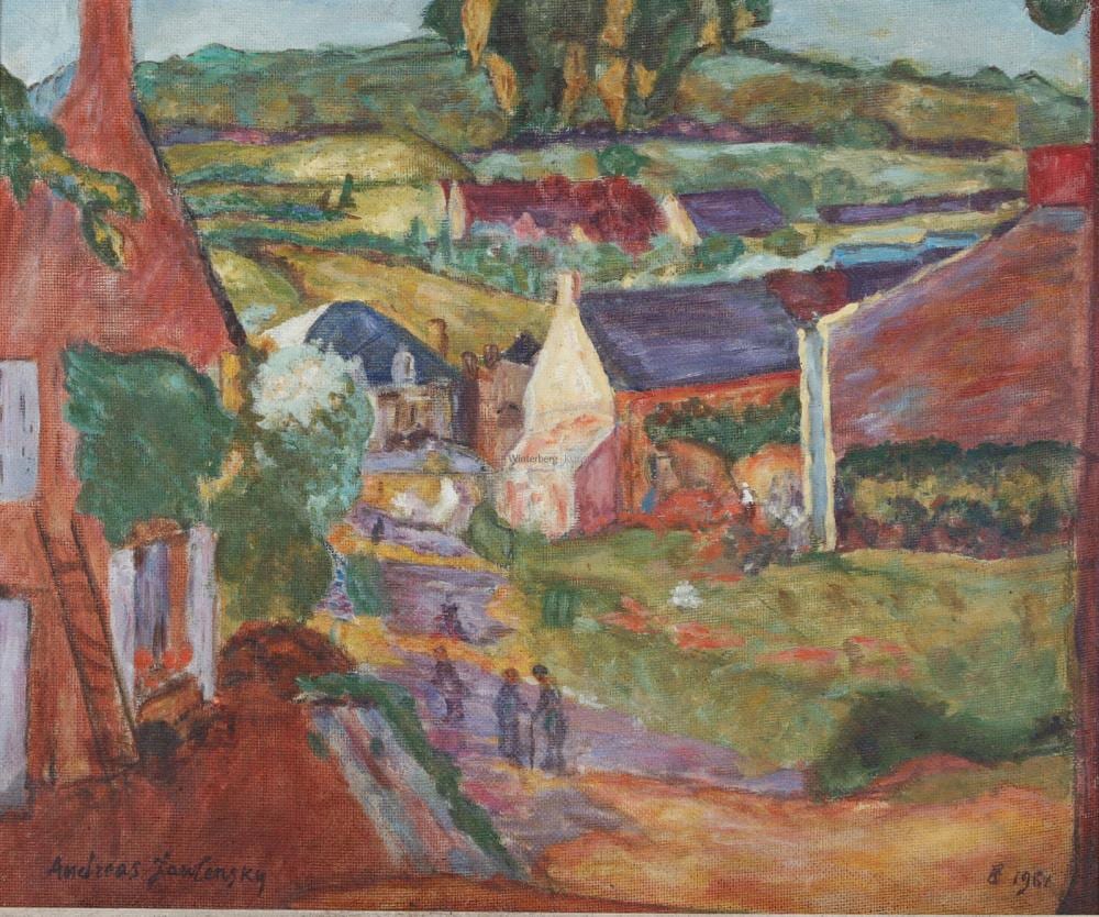 Andre Alexeyevich Jawlensky comparable auction result: andreas jawlensky bretonische dorflandschaft