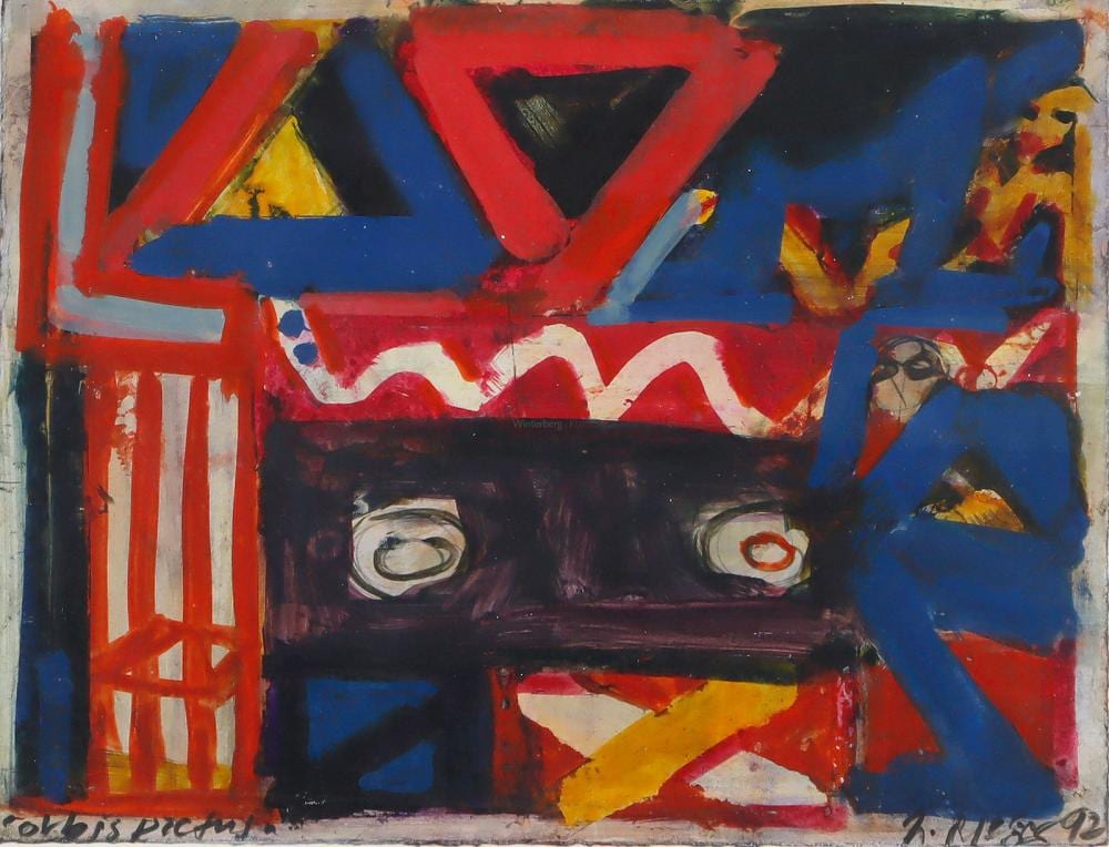 Helmut Rieger comparable auction result: helmut rieger abstrakte komposition