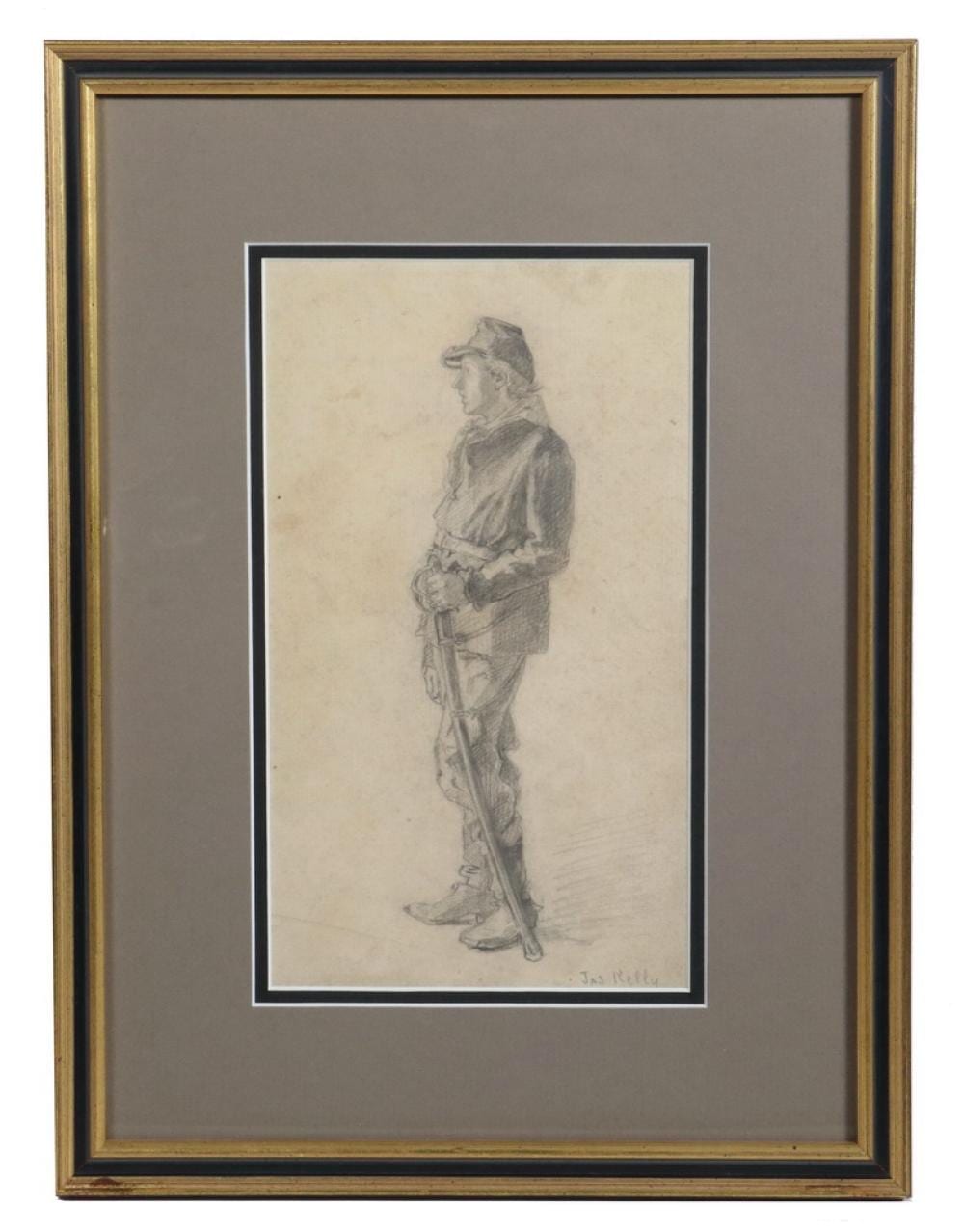 james edward kelly ny 1855 1933 · Thomaston Place Auction Galleries · 2025-11-06 James Edward Kelly comparable auction result: james edward kelly ny 1855 1933