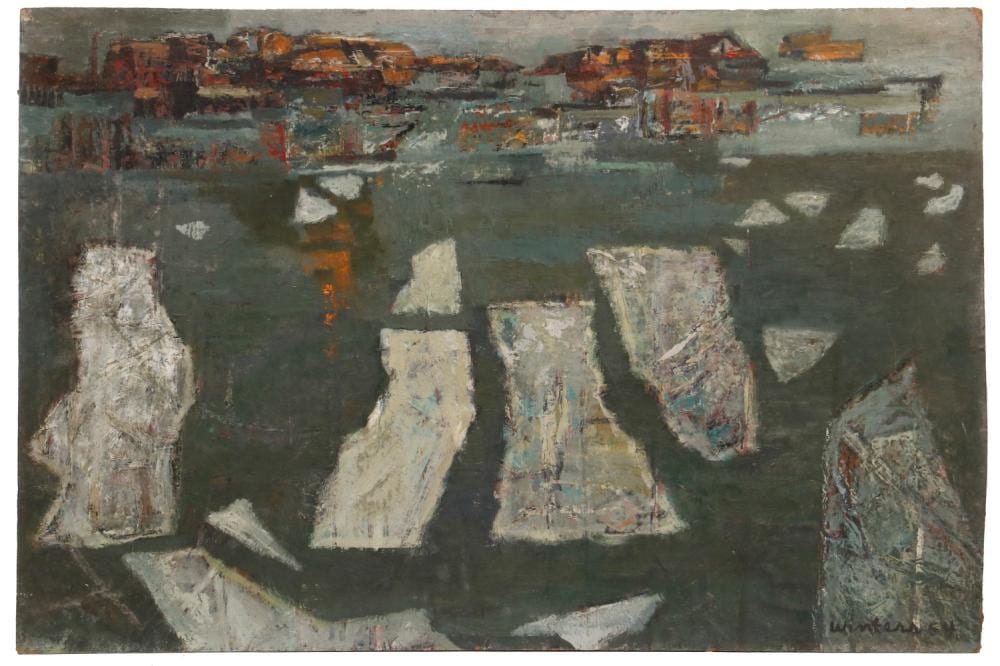 Denny Sonke Winters comparable auction result: denny sonke winters ny ca me mi mexico 1905 1985