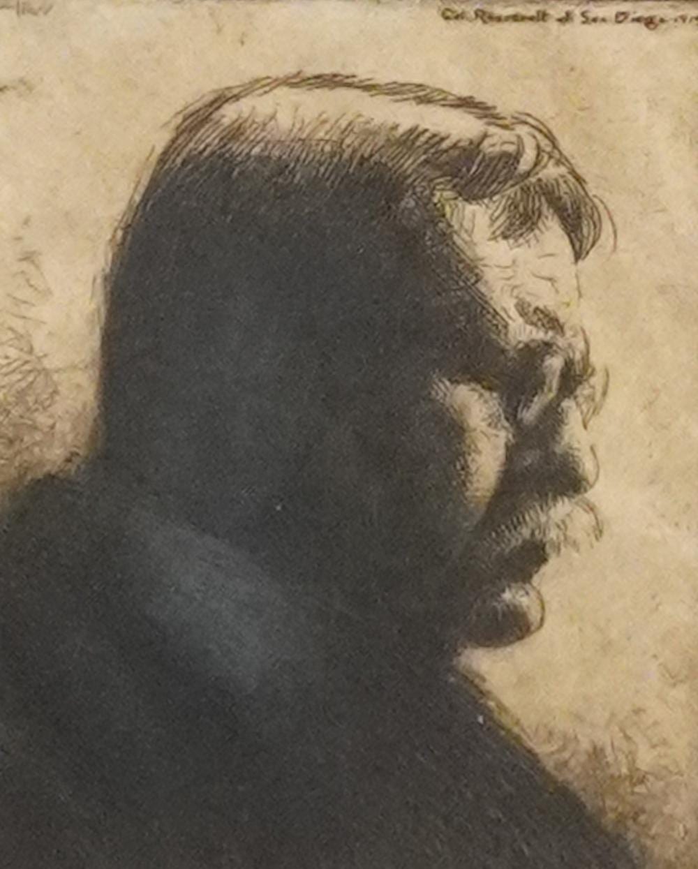 Bernhardt Wall comparable auction result: bernhardt wall american 1872 1953 col roosevelt at san diego etching signed l r frame 21 3 4 x 16 1 2 in 55 2 x 41 9 cm