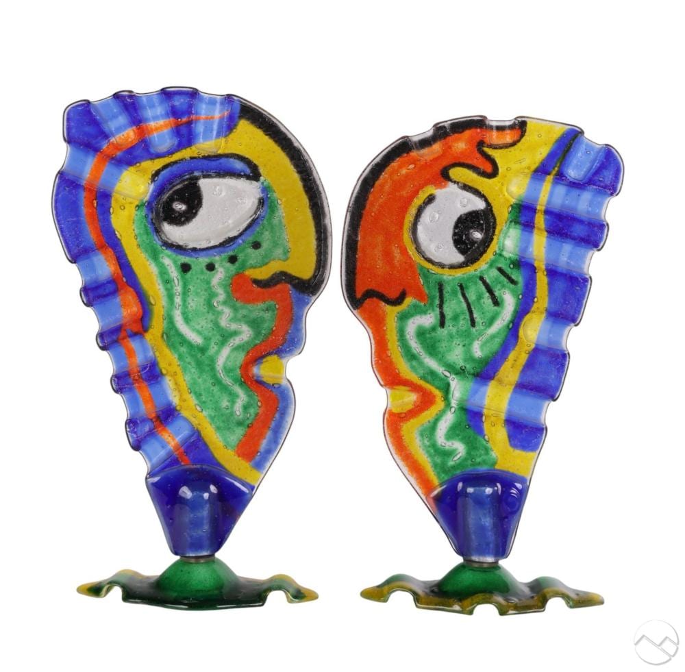 Silvio Vigliaturo comparable auction result: silvio vigliaturo b 1949 murano art glass faces