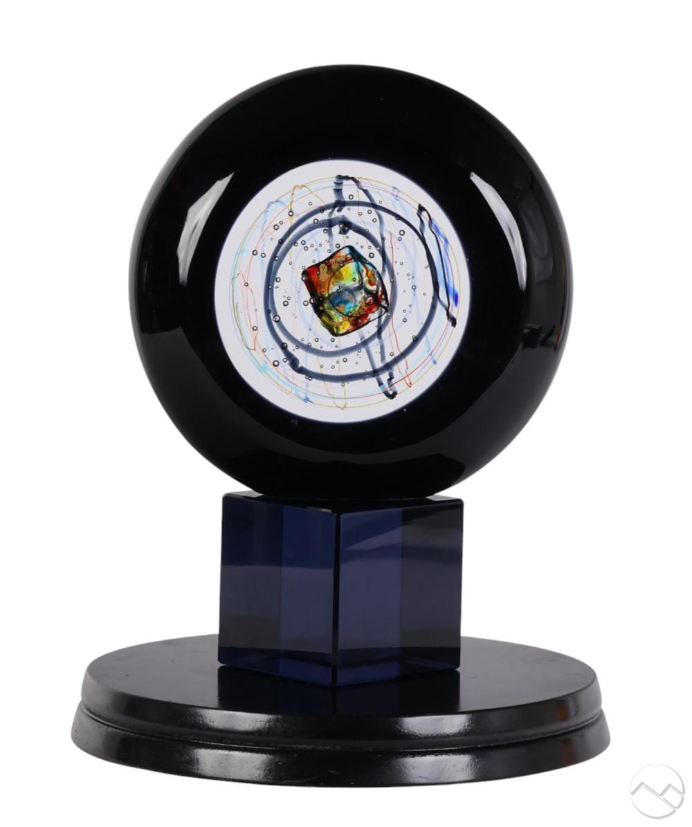 Elio Raffaeli comparable auction result: elio raffaeli b 1936 murano studio art glass disc