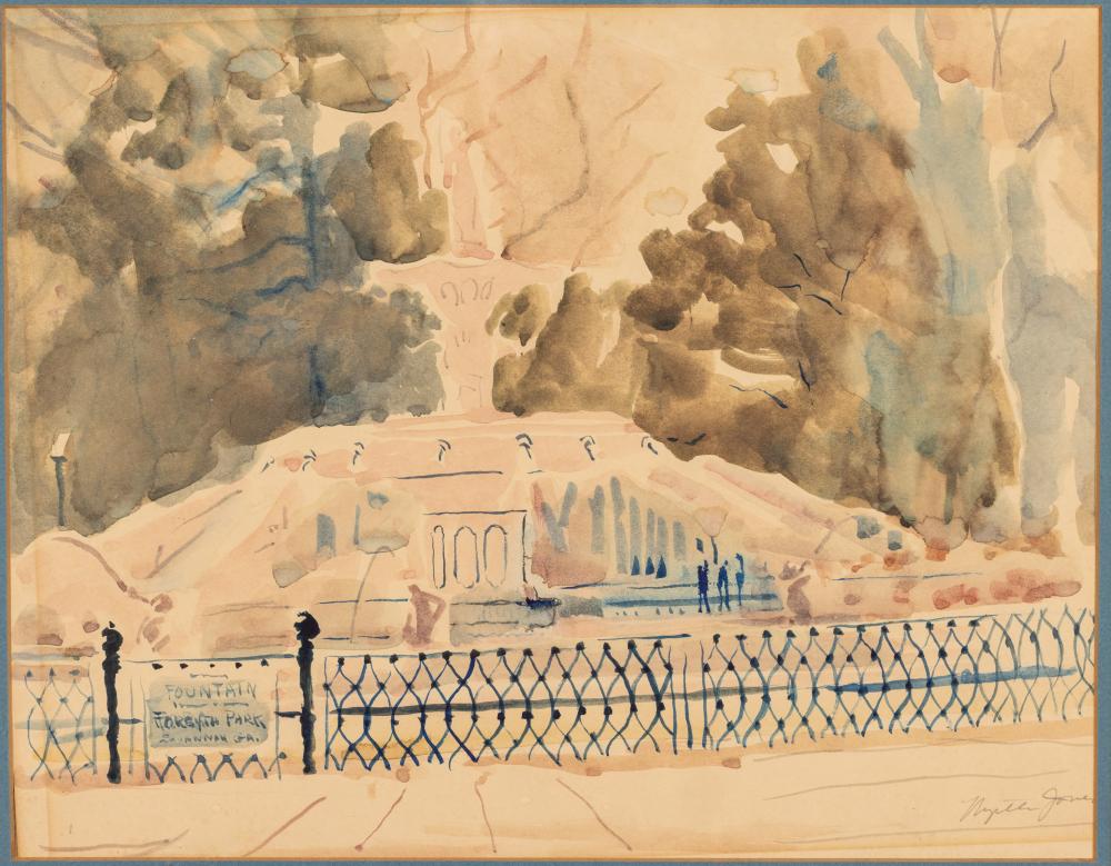 myrtle jones sav 1913 2005 forsyth fountain w c · Everard Auctions and Appraisals · 2025-10-28 Myrtle Jones comparable auction result: myrtle jones sav 1913 2005 forsyth fountain w c
