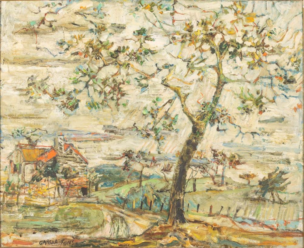 Pierre Garcia Fons comparable auction result: pierre garcia fons french 1928 2016 landscape o c