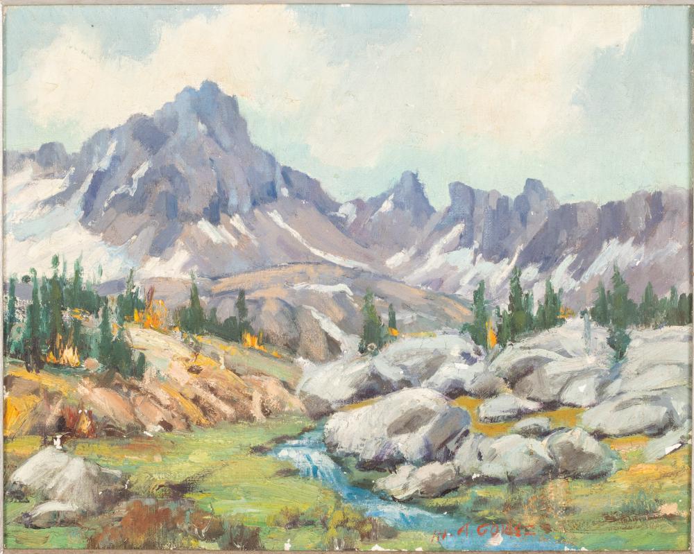 Marco Antonio Gomez comparable auction result: marco antonio gomez 1910 1972 sierra landscape o c