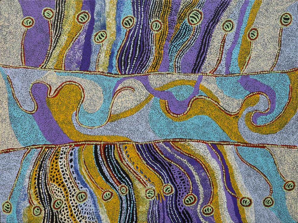 Maureen Douglas comparable auction result: maureen douglas my mothers country acrylic on linen 89cm x 119cm