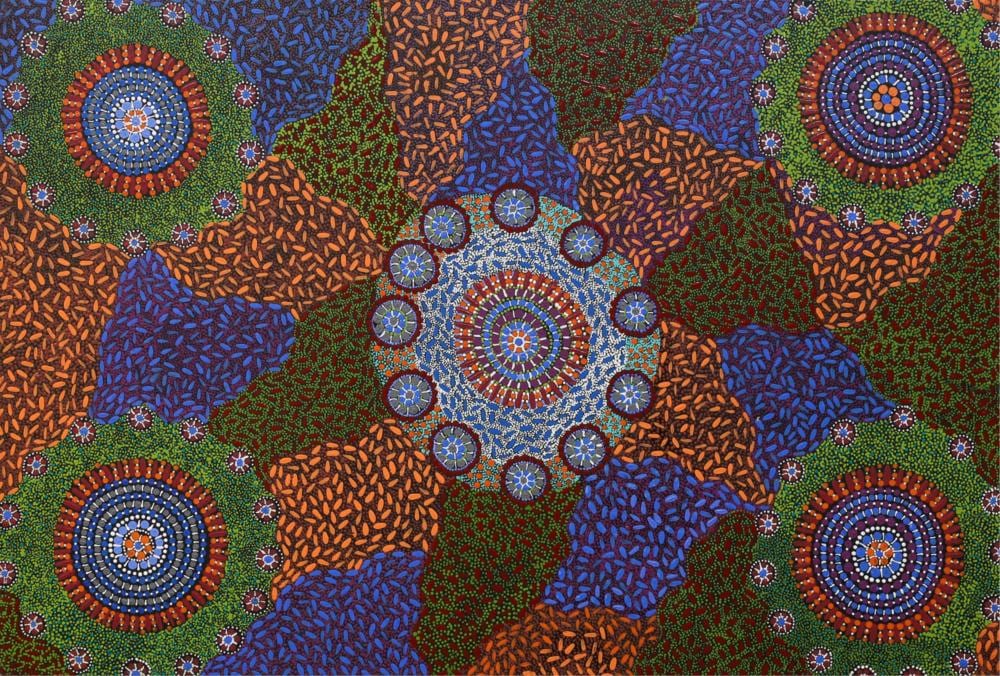 Roxanne Oliver Napanangka comparable auction result: roxanne oliver napanangka body paint acrylic on linen 101cm x 150cm
