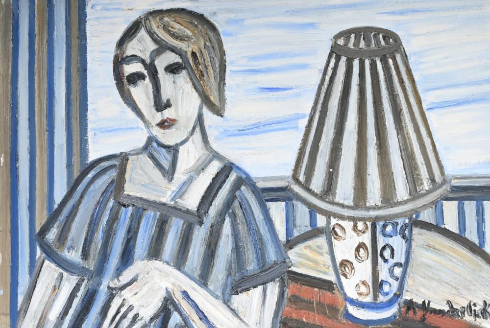 Armand Vanderlick comparable auction result: armand vanderlick 1897 1985 oil on canvas femme la lampe signed
