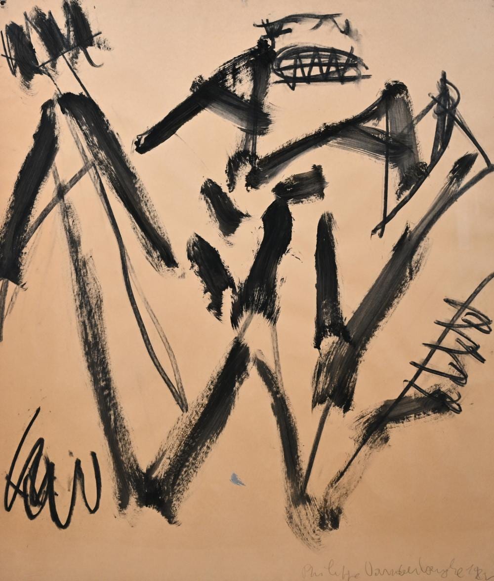 Philippe Vandenberg comparable auction result: philippe vandenberg 1952 2009 mixed media drawing titis and pussy signed and dated 82
